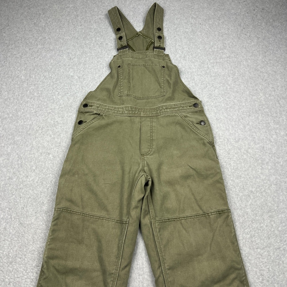 Patagonia All Seasons Hemp Canvas Bib Overalls Womens Medium Fatigue Green 56420